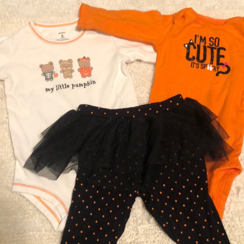 6 month Halloween girls lot